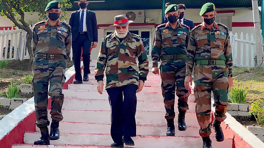 PM Narendra Modi reaches J&K to celebrate Diwali with jawans at LOC: See Pics