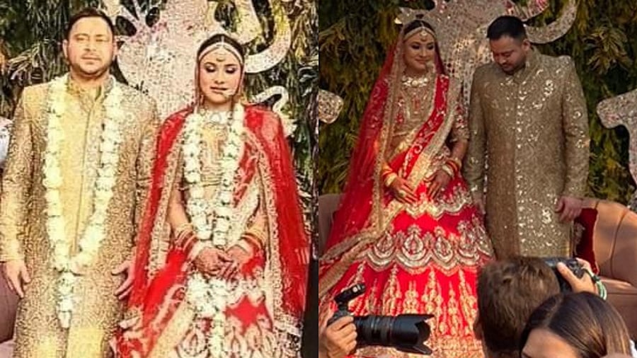 Tejashwi Yadav gets hitched to Rachel Iris in an intimate ceremony; see pics
