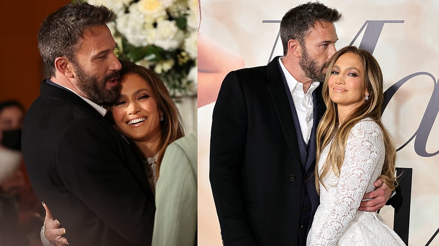 Ben Affleck and Jennifer Lopez spotted at 'Marry Me' screening, still going strong.