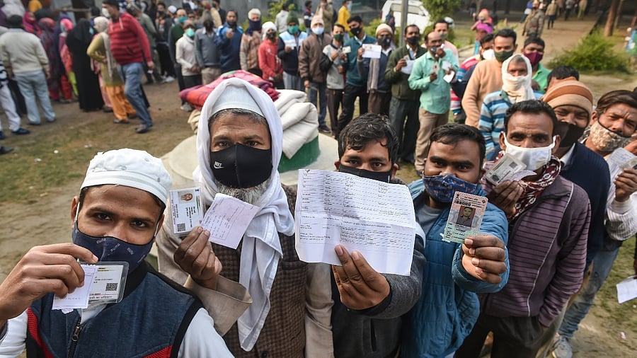 <div class="paragraphs"><p>Representative image to show people queue up to cast their votes.</p></div>