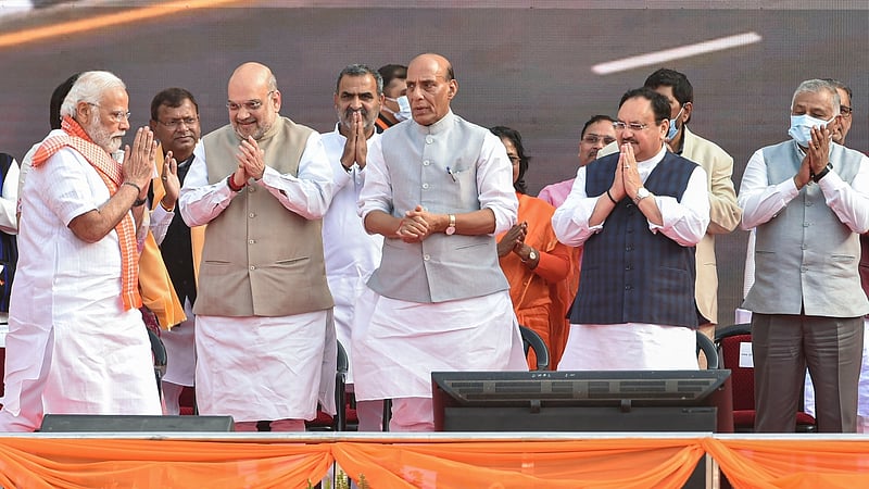 In Pics | Yogi takes oath as UP CM for 2nd term in presence of ...
