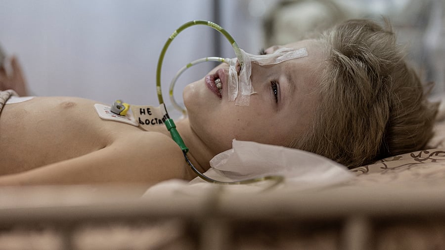 Heartbreaking photos of Ukrainian children affected by Russian invasion