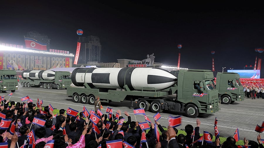 Nuclear missiles on display at North Korea parade; see pics
