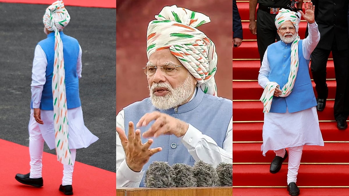 From tricolour safa to white kurta, decoding PM Modi's Independence Day ...