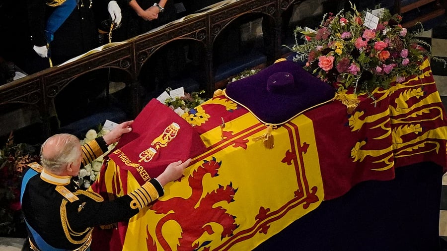 Queen's funeral: Elizabeth II buried alongside late husband at St George's Chapel. Credit: Reuters Photo