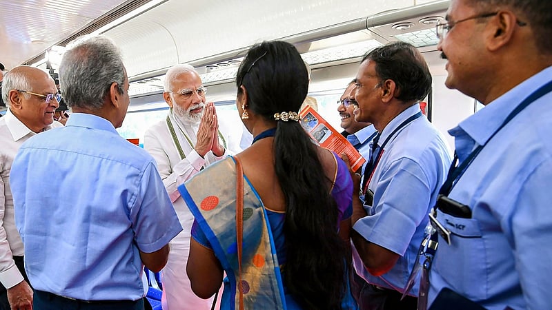 PM Modi inaugurates Ahmedabad Metro rail project, takes a ride