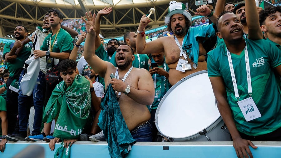 Saudi Arabia celebrates stunning FIFA WC win against Argentina