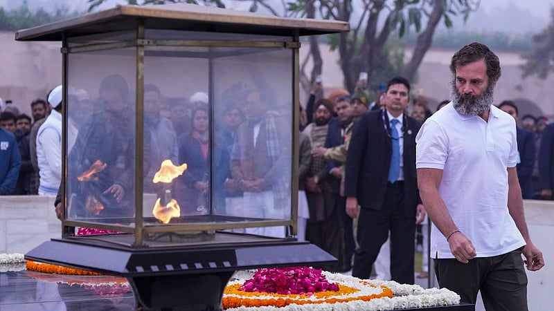 Rahul Gandhi pays respects to former PMs, Mahatma Gandhi