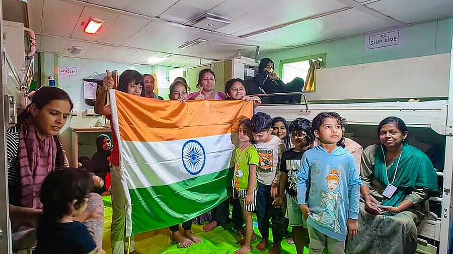 Operation Kaveri: First batch of stranded Indians leaves conflict-hit Sudan. Credit: PTI Photo