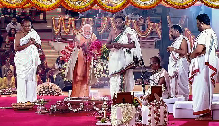PM Modi inaugurates IECC complex at Pragati Maidan.