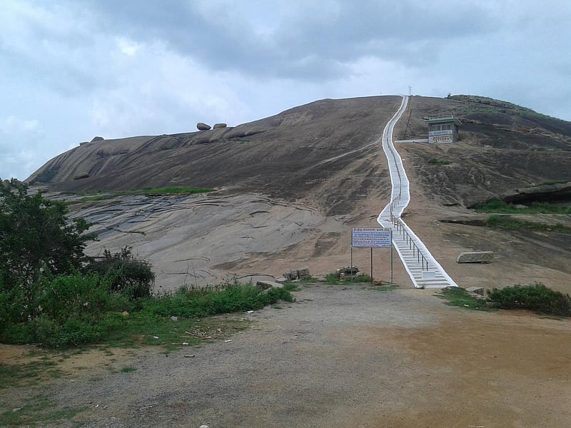Climbing up the tranquil slopes of Basadi hill