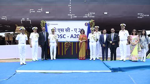 First ship of five Diving Support Craft for Indian Navy launched in Kolkata