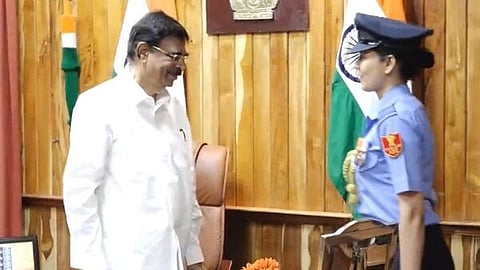 Squadron Leader Manisha Padhi becomes India’s first woman Aide-De-Camp to Mizoram Governor