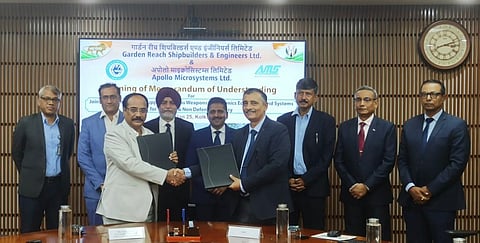 Defence PSU GRSE partners with Apollo Micro Systems Ltd for 
advanced defence technologies