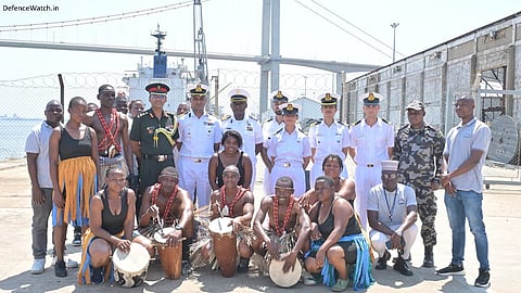 Alt="Indian Coast Guard ship Docks at Maputo to Strengthen Maritime Partnership with Mozambique"