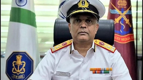 Alt="Surgeon Vice Admiral Dilip Raghavan"