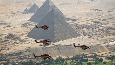 Alt="IAF's Sarang Helicopters"