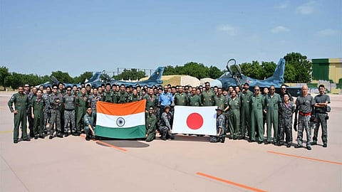 Alt="Japanese F-2 fighters arrives in India"