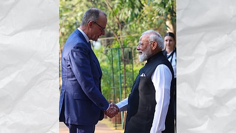 Alt="PM Modi with German Chancellor Friedrich Merz"