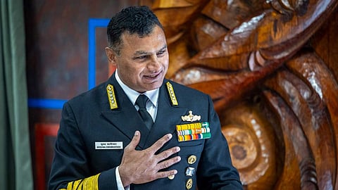 Alt="Indian Navy Chief: Admiral Krishna Swaminathan"