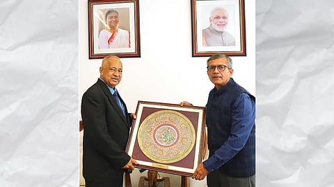 Alt="Defence Secretary: Rajesh Kumar Singh and Fiji's Permanent Secretary for Defence and Veterans Affairs: Mason Smith"