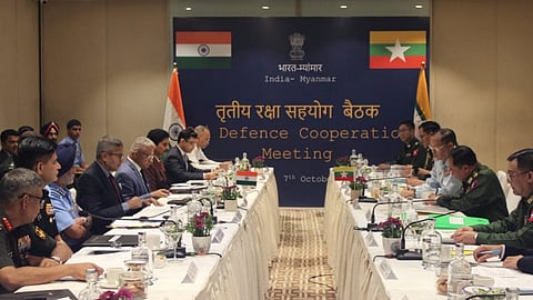 Alt="India and Myanmar hold their 3rd Defence Cooperation Meeting in Guwahati"