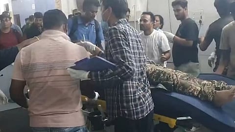 Alt="Injured CRPF personnels in Hospital"