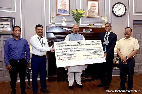 GRSE pays interim dividend of Rs 44.10 crore for FY 2020-21