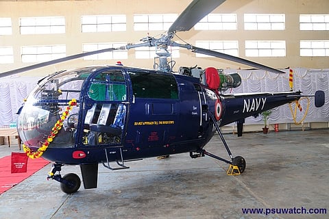 Indian Navy gets Chetak Helicopter from HAL Ahead of Schedule