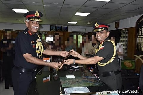 Lt Gen UV Talur takes charge as Commandant of Army Air Defence College (Photo: ADGPI)