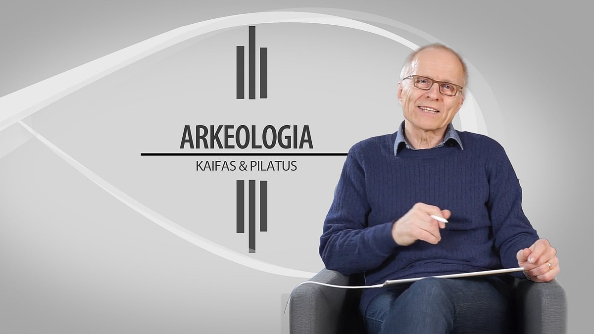Arkeologia-videosarjan jakson 3 aiheena Kaifas ja Pilatus.