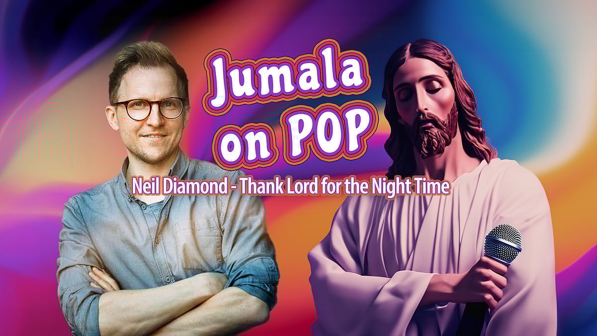 Jumala on pop -podcastissa esittelyssä kappale Thank the Lord for the Night Time esittäjänä Neil Diamond.