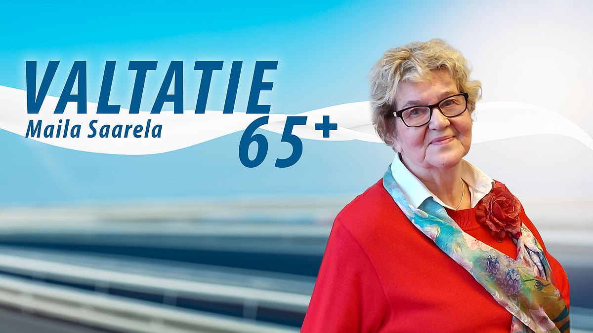 Valtatie 65+ -podcastissa vieraana Maila Saarela.