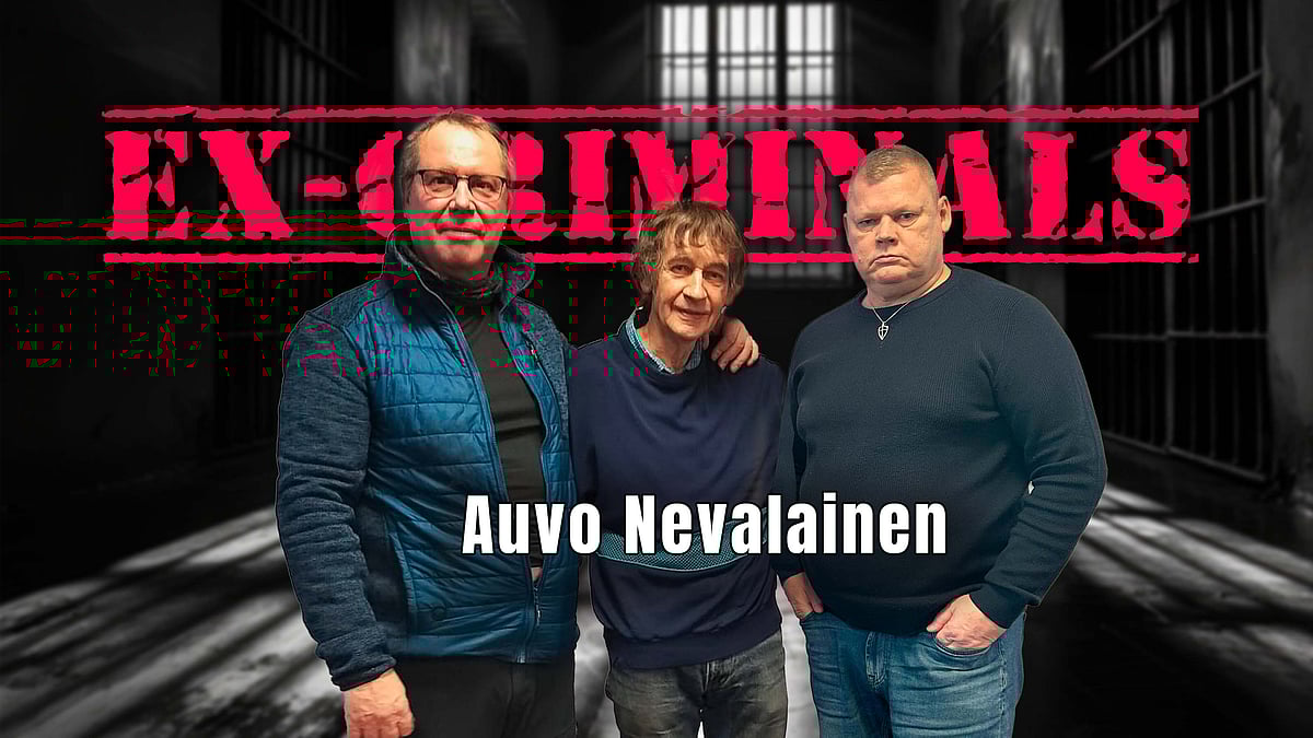 Ex-Criminals -podcastissa vieraana Auvo Nevalainen.