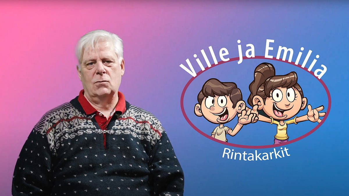 Ville ja Emilia -videosarjassa aiheena rintakarkit.