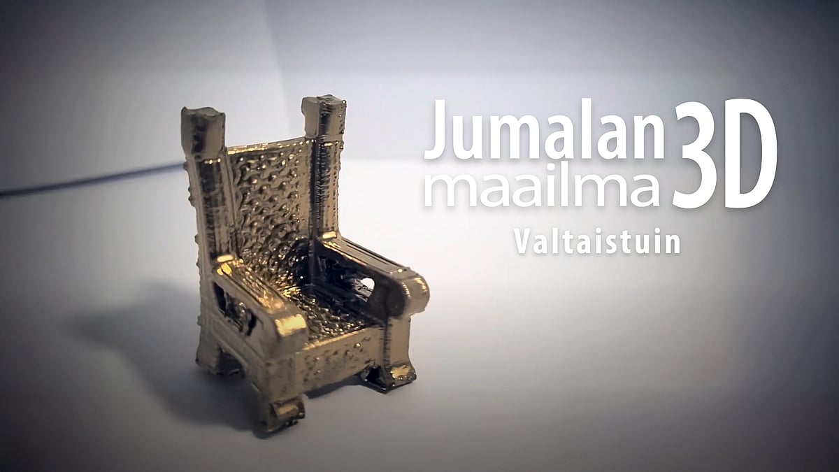 Jumalan maailma 3D -videosarjassa aiheena valtaistuin.