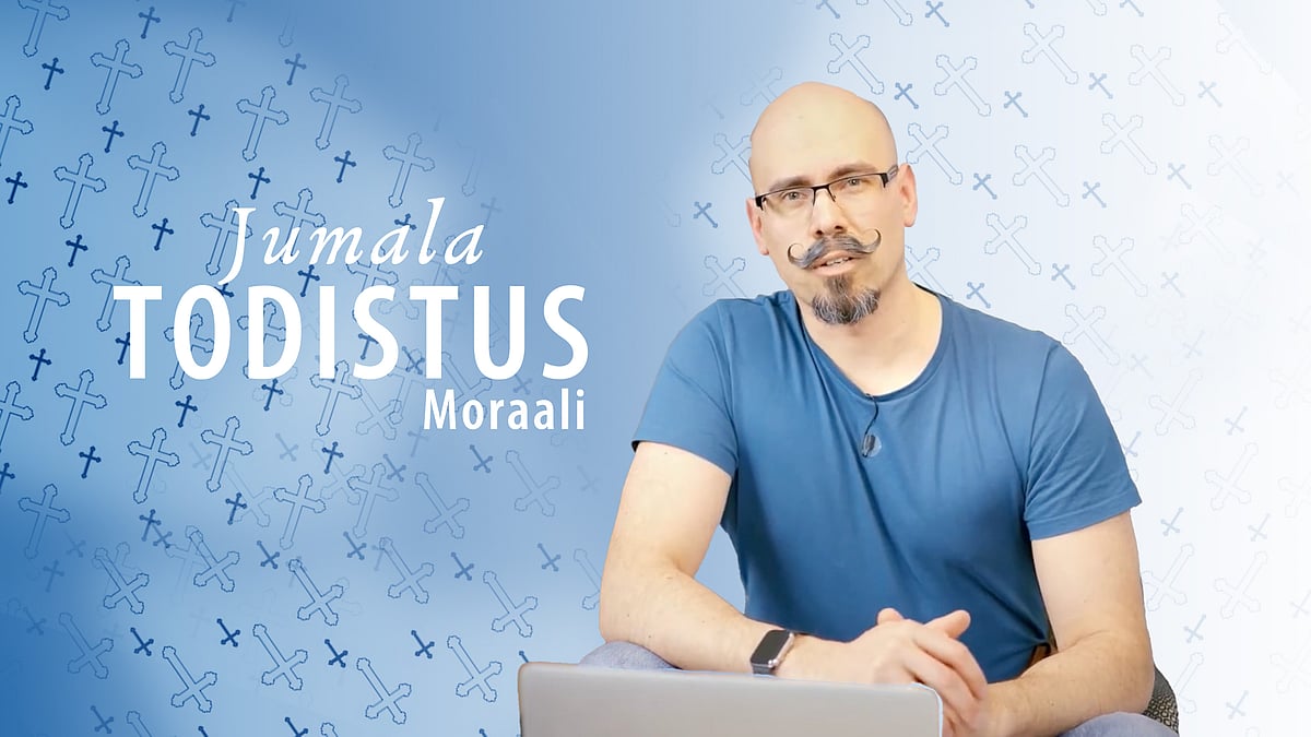 Jumalatodistus-videosarjassa aiheena moraali.