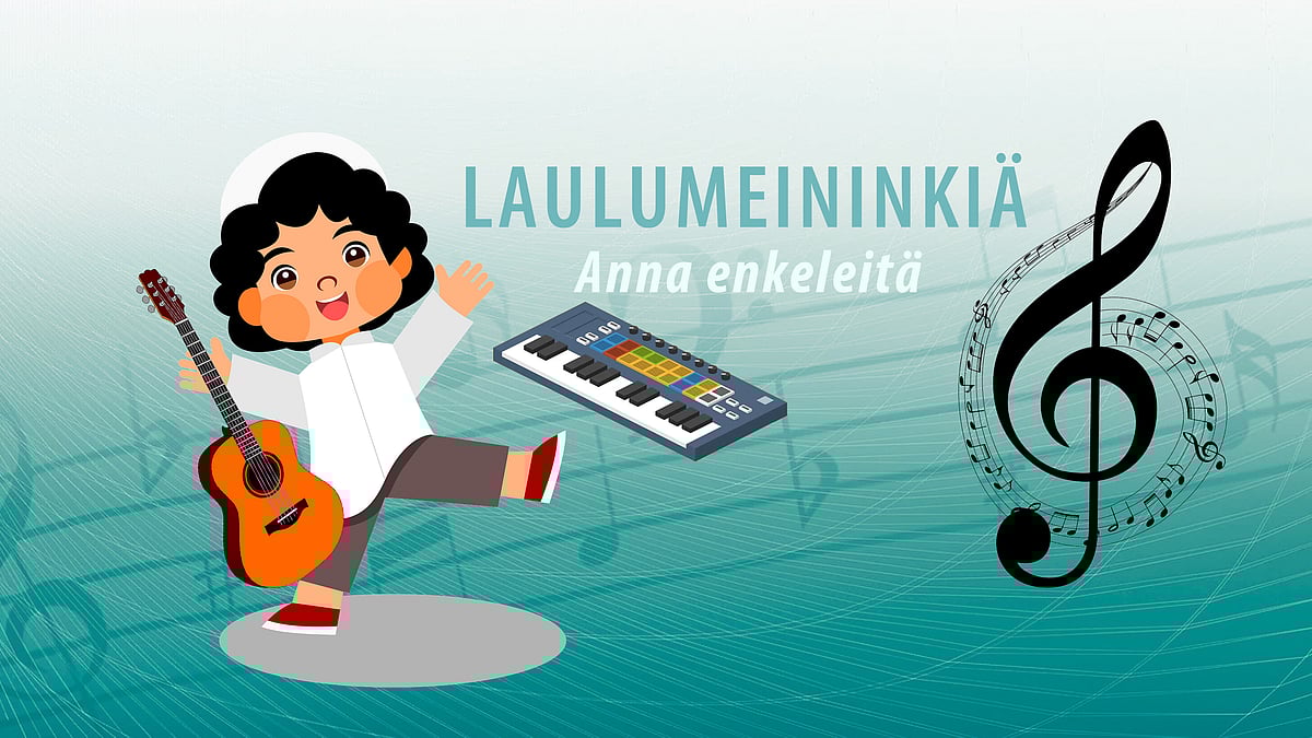 Laulumeininkiä-videosarjassa laulu Anna enkeleitä.