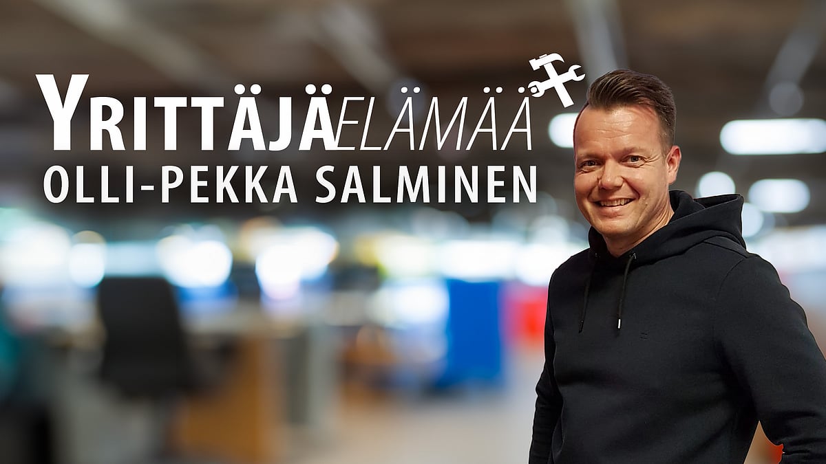 Yrittäjäelämää-podcastissa vieraana Olli-Pekka Salminen.