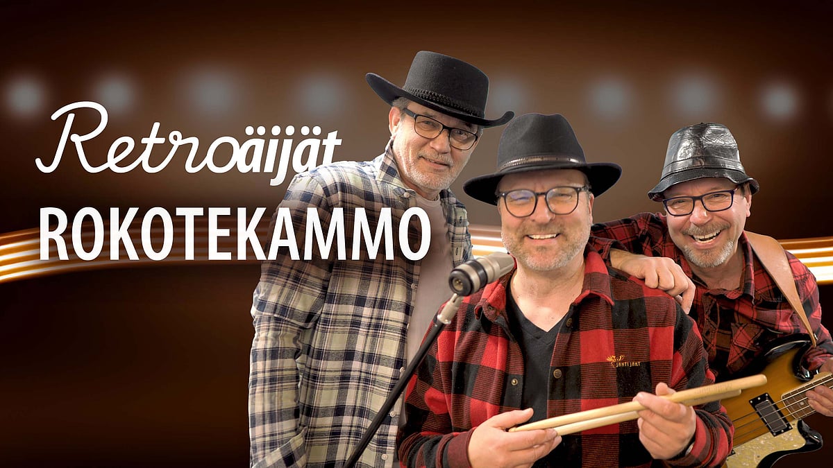 Retroäijät Pekka Salminen, Hannu Salo ja Kimmo Nykänen.