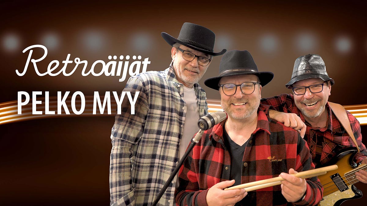 Retroäijät Pekka Salminen, Hannu Salo ja Kimmo Nykänen.