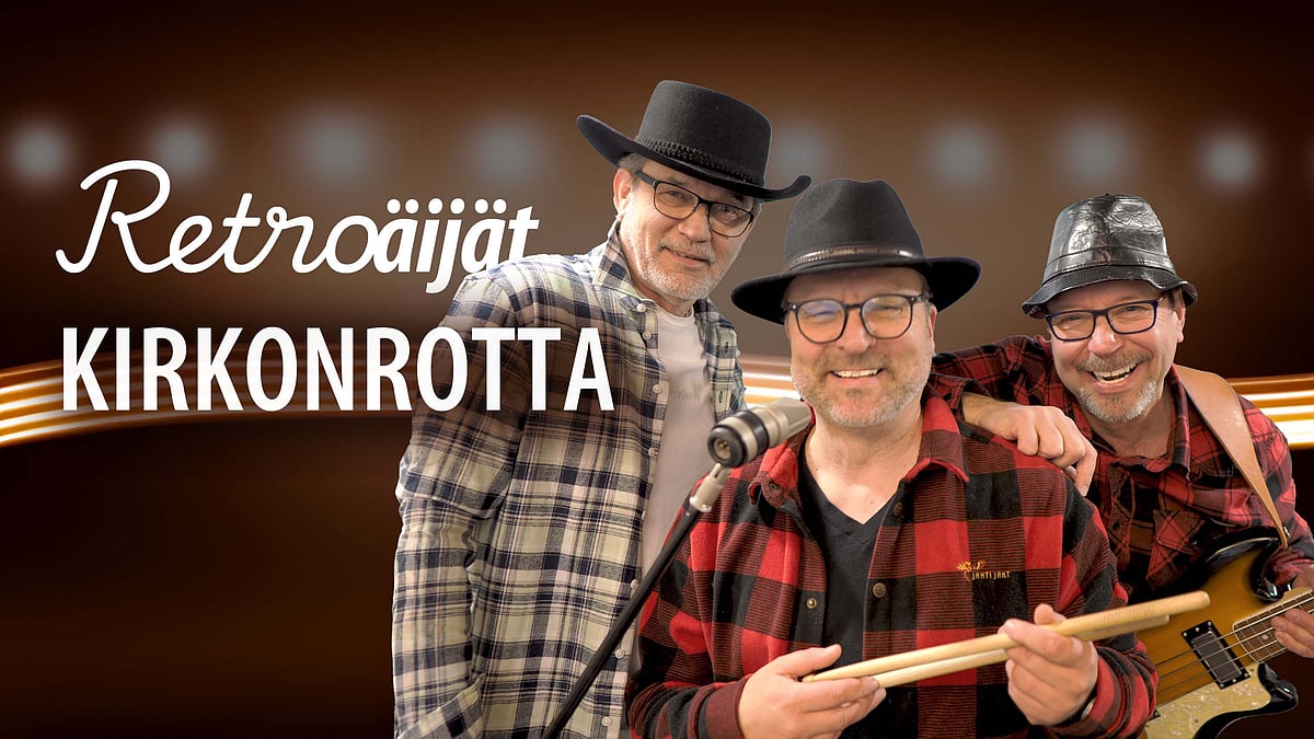 Retroäijät Pekka Salminen, Hannu Salo ja Kimmo Nykänen.