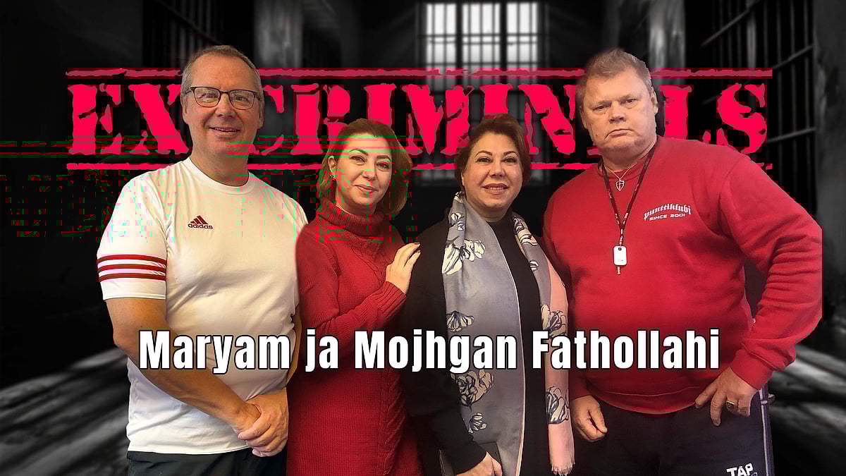 Ex-Criminals -podcastissa vieraina Maryam ja Mojhgan Fathollahi.