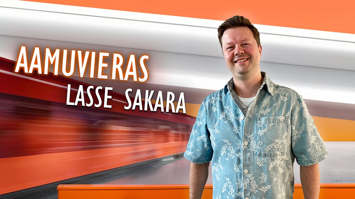 Aamuvieraana Lasse Sakara.