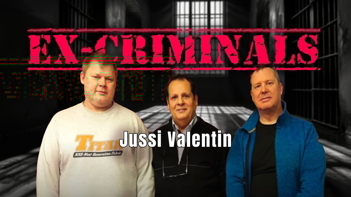 Ex-Criminals-podcastissa vieraana Jussi Valentin.