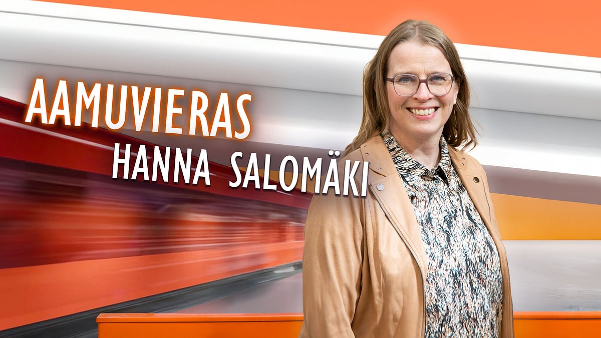 Aamuvieras-podcastissa Hanna Salomäki.