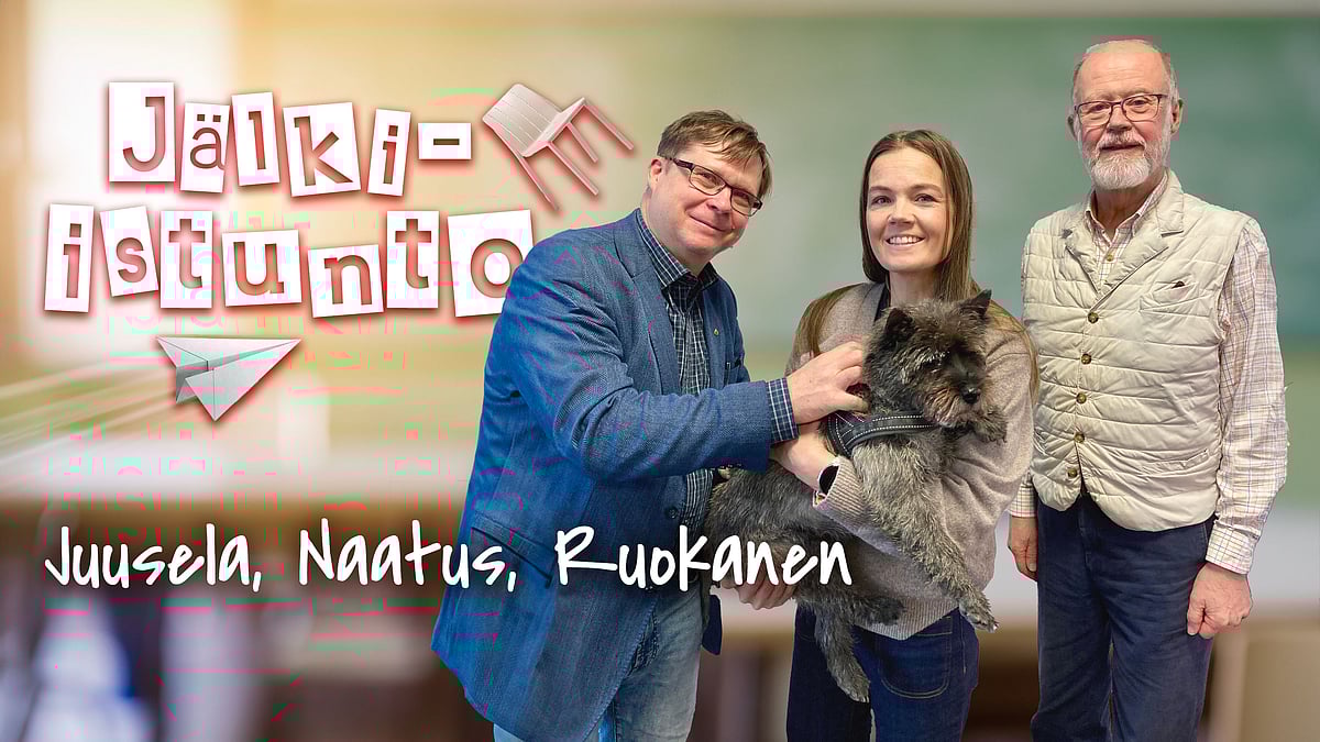 Jälki-istunto-podcastissa Pauli Juusela, Rebekka Naatus ja Tapani Ruokanen.
