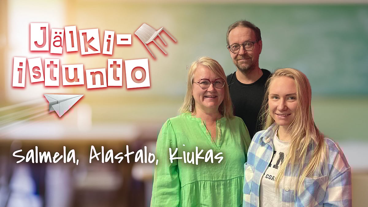 Jälki-istunto-podcastissa vieraina Annmari Salmela, Simo Alastalo ja Maiju Kiukas.
