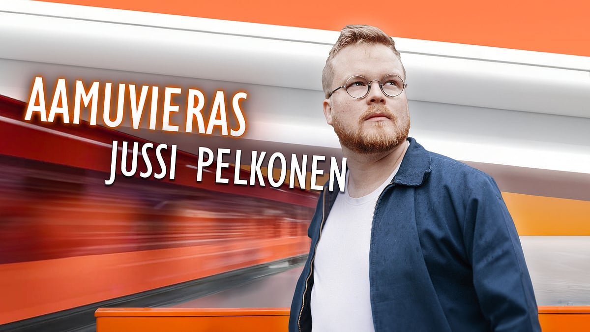 Aamuvieras-podcastissa vieraana Ursus Factoryn Jussi Pelkonen. Kuva: Joonas Brandt.