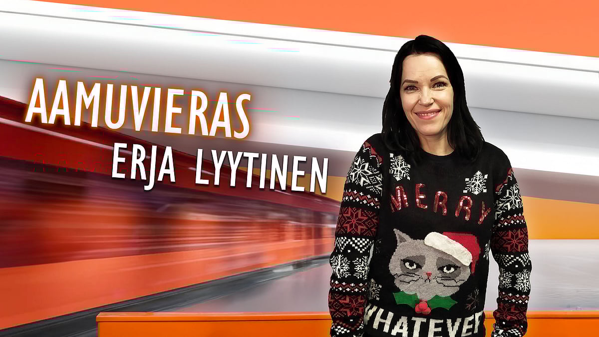 Aamuvieras-podcastissa kitaristi Erja Lyytinen.